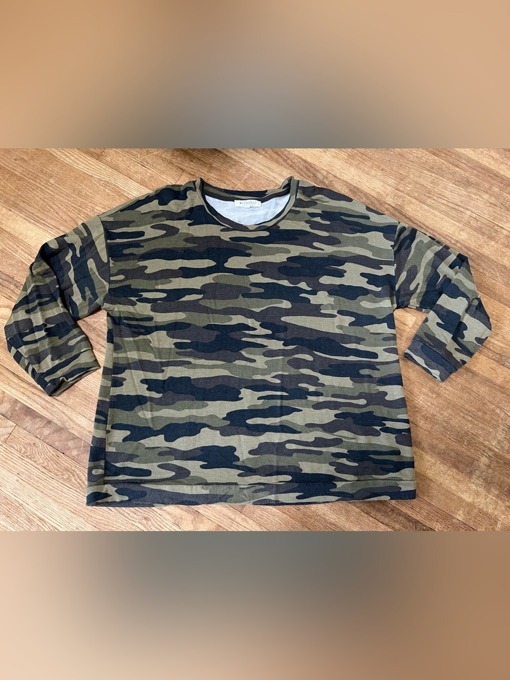WORKSHOP REPUBLIC CLOTHING women’s camo long sleeve